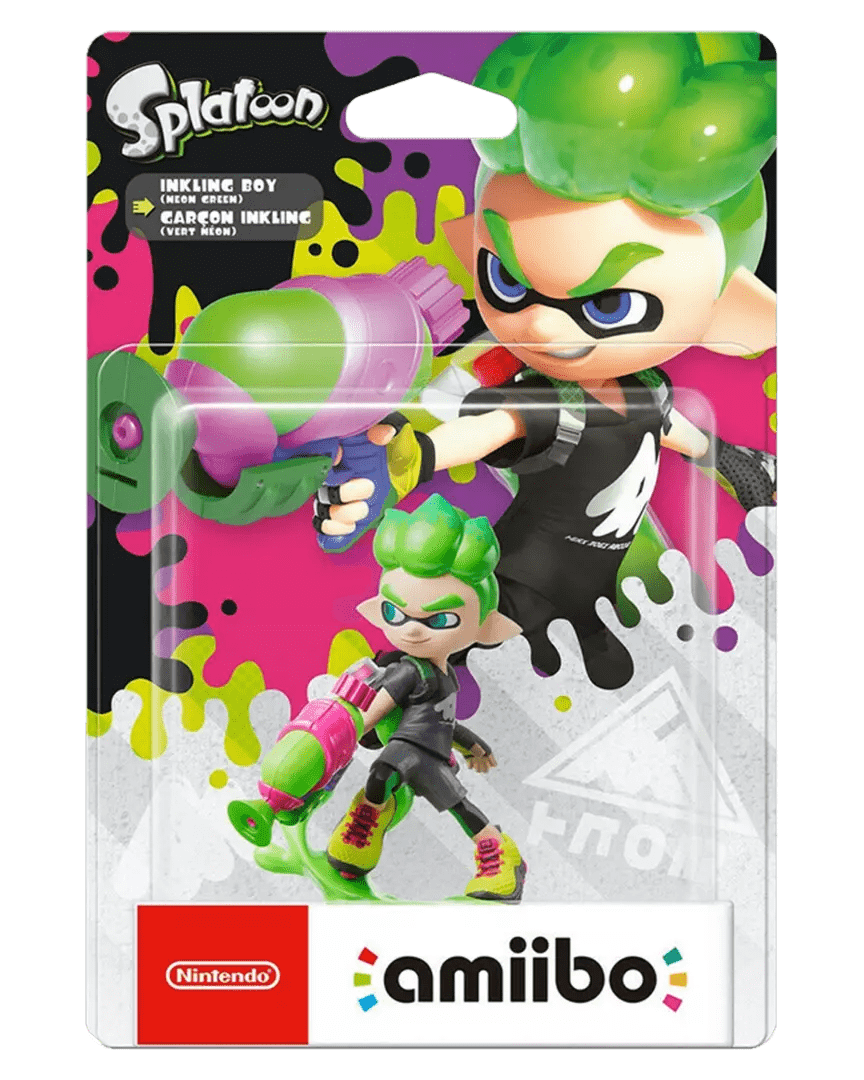 Inkling Boy (Neon Green) Amiibo Splatoon