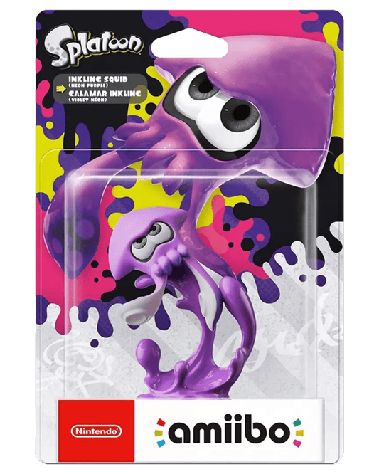 Inkling Squid (Neon Purple) Amiibo Splatoon