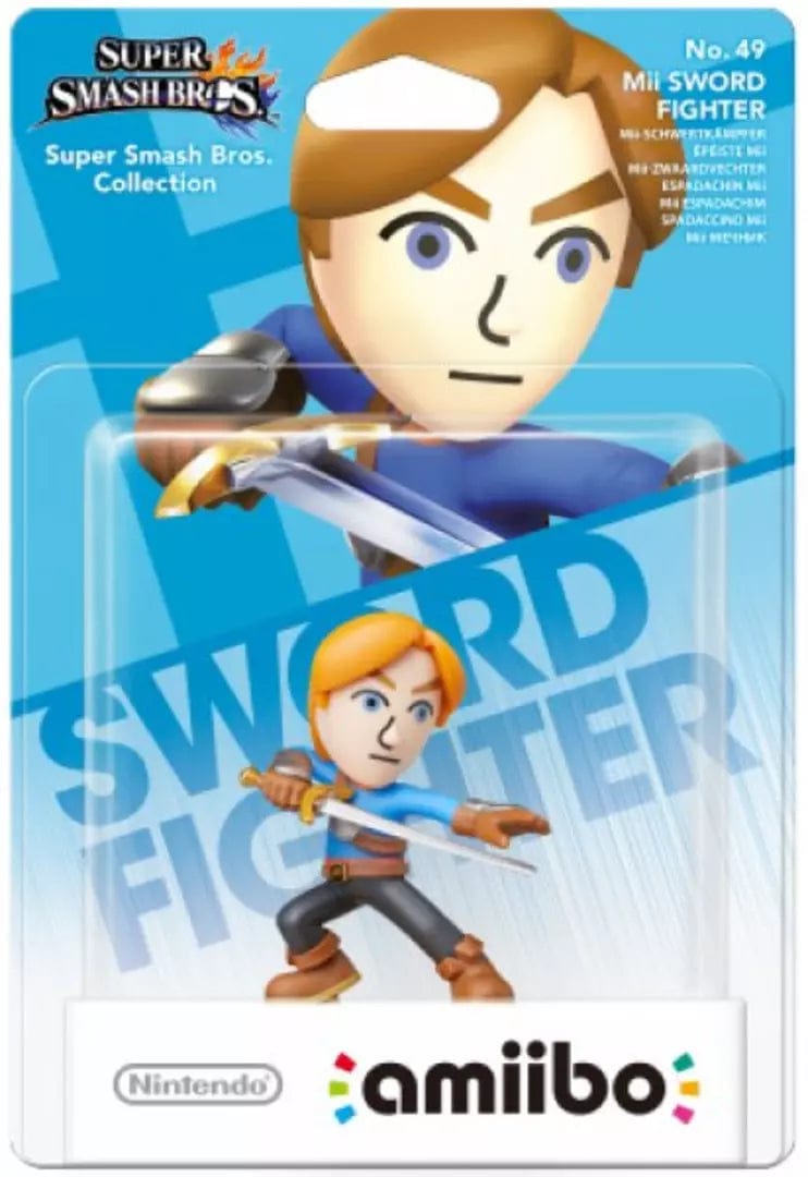 Mii Sword Fighter Amiibo - Super Smash Bros Collection No. 49